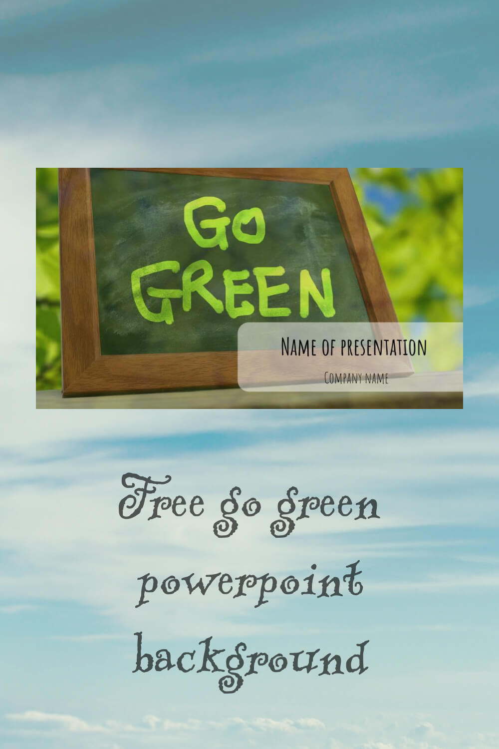 free go green powerpoint background 3