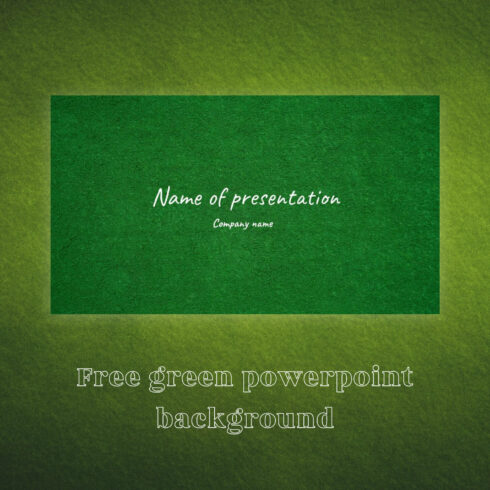Free Green Powerpoint Background.