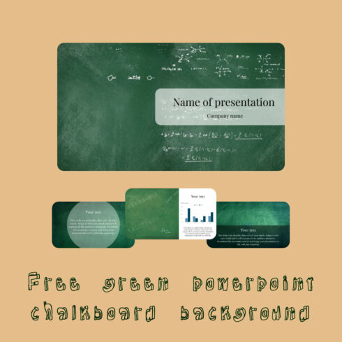 free green powerpoint chalkboard background 1