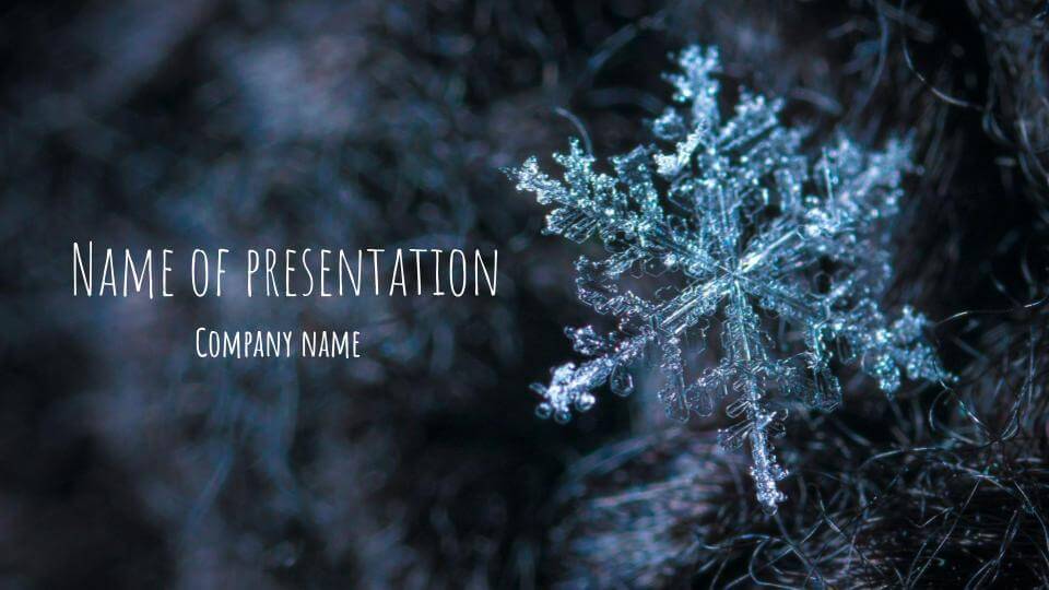 free holiday powerpoint background snowflakes 01