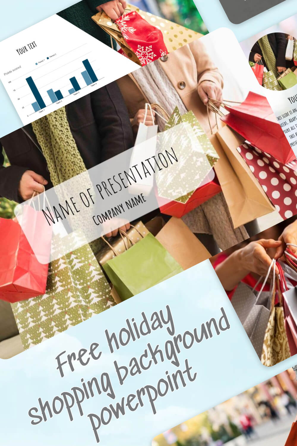 free holiday shopping background powerpoint 3