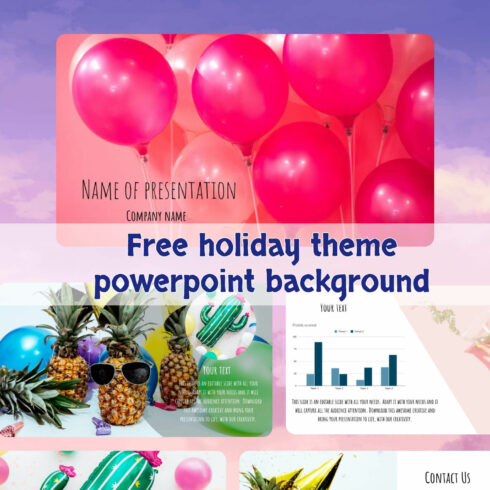 Free Holiday Theme Powerpoint Background.