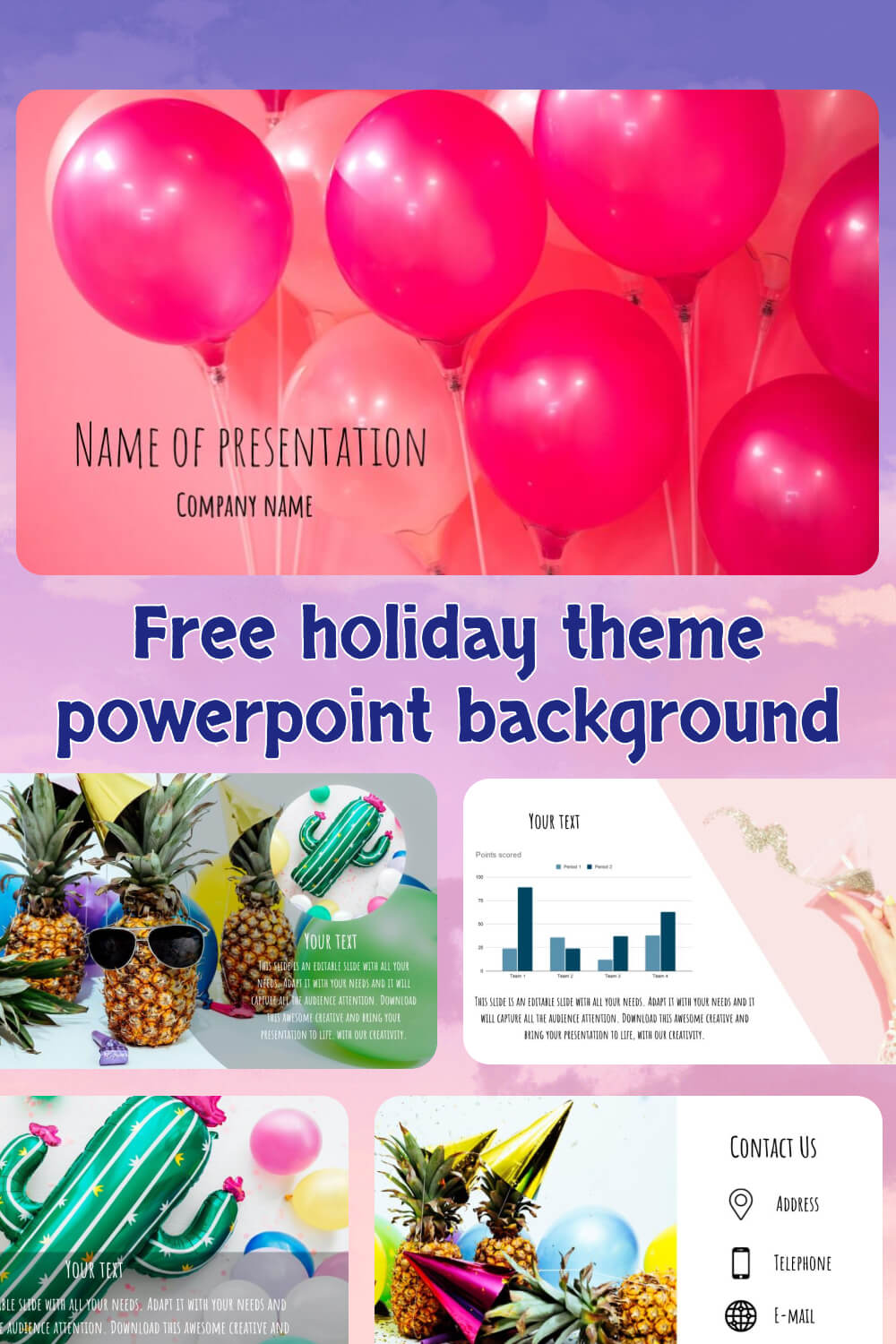 free holiday theme powerpoint background 3