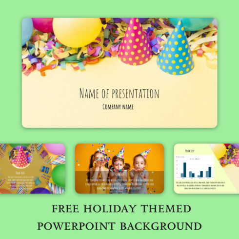Free Holiday Themed Powerpoint Background.