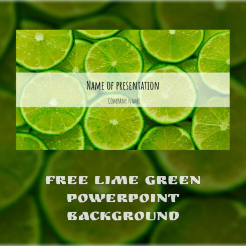 Free Lime Green Powerpoint Background.