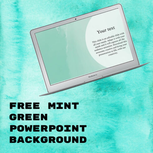 Free Mint Green Powerpoint Background.