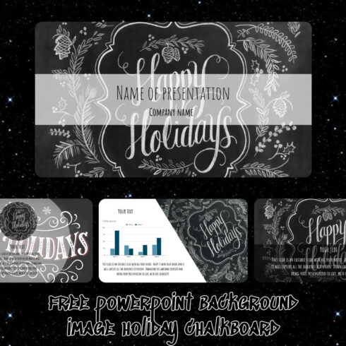 free powerpoint background image holiday chalkboard 1