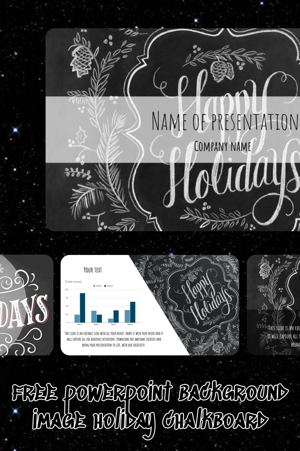 free powerpoint background image holiday chalkboard 3