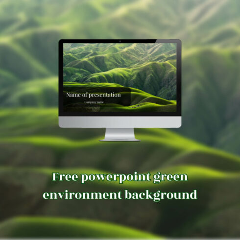 Free Powerpoint Green Environment Background.