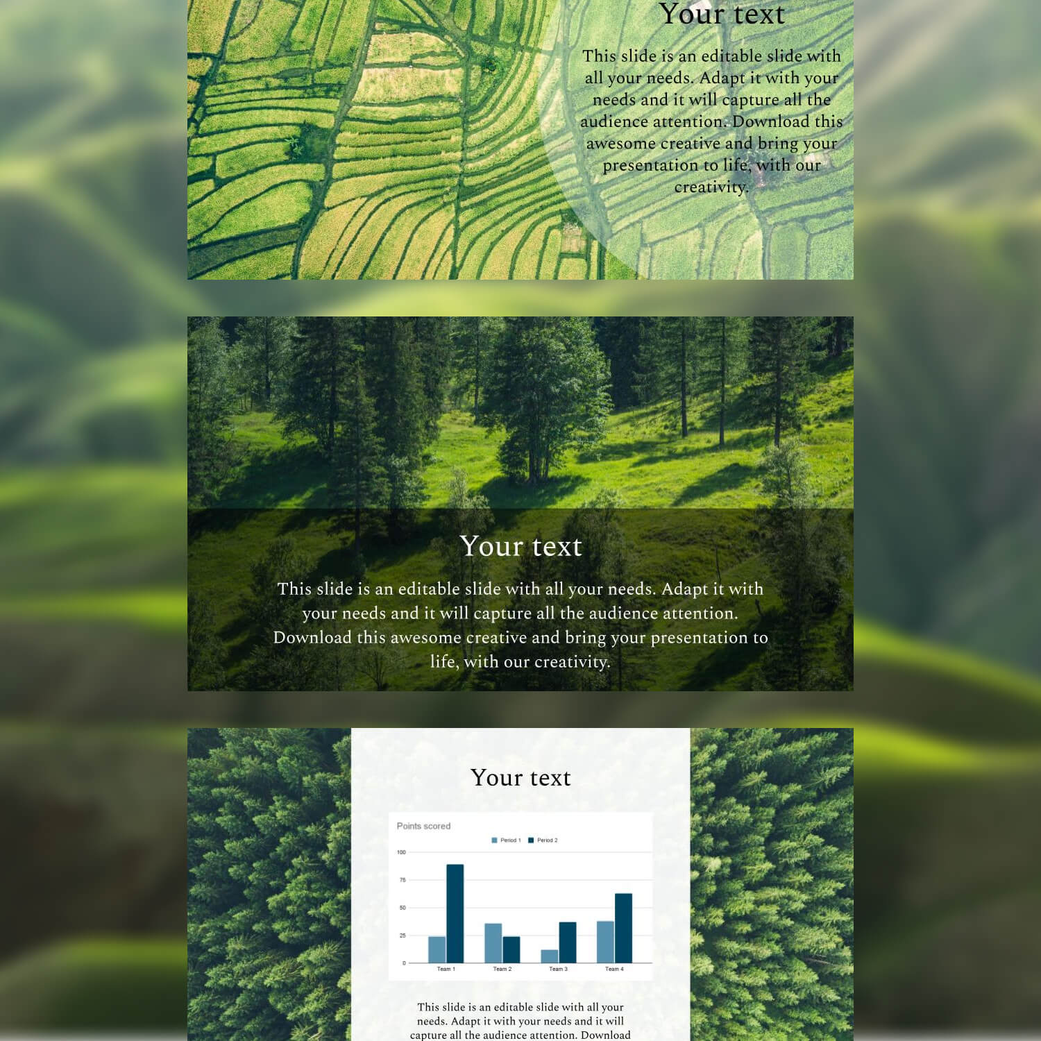 Free Powerpoint Green Environment Background Cover.