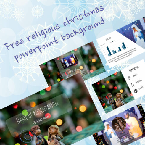 Free Religious Christmas Powerpoint Background.
