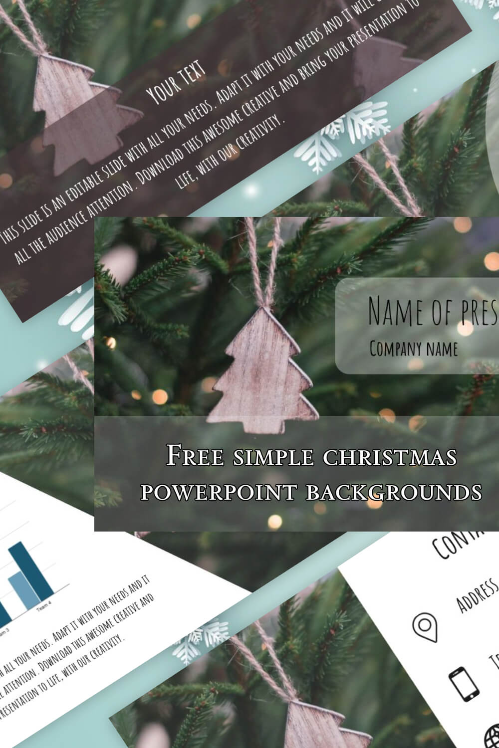 free simple christmas powerpoint backgrounds 3