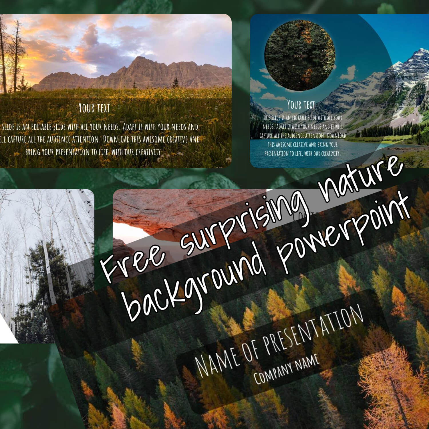 Free Surprising Nature Background Powerpoint.