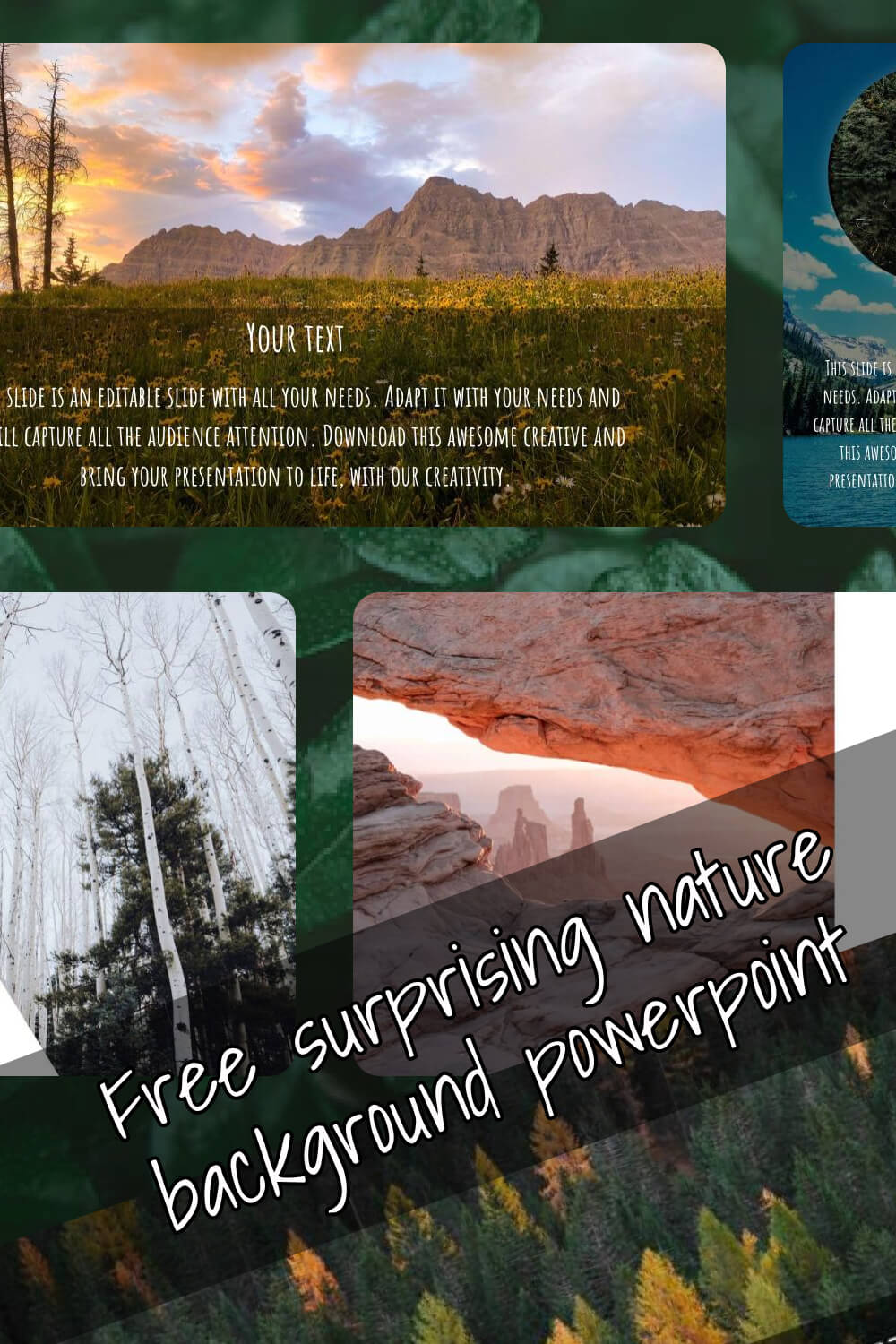 free surprising nature background powerpoint 3