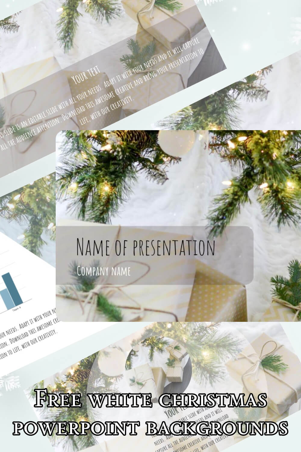 free white christmas powerpoint backgrounds 3