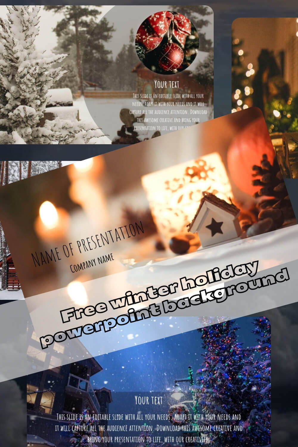 free winter holiday powerpoint background 3