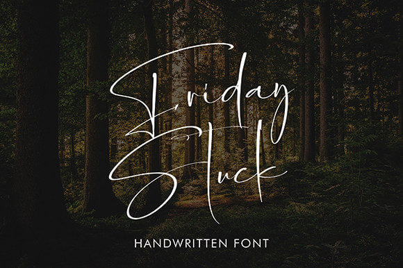 friday stuck delicate script font for personal use.