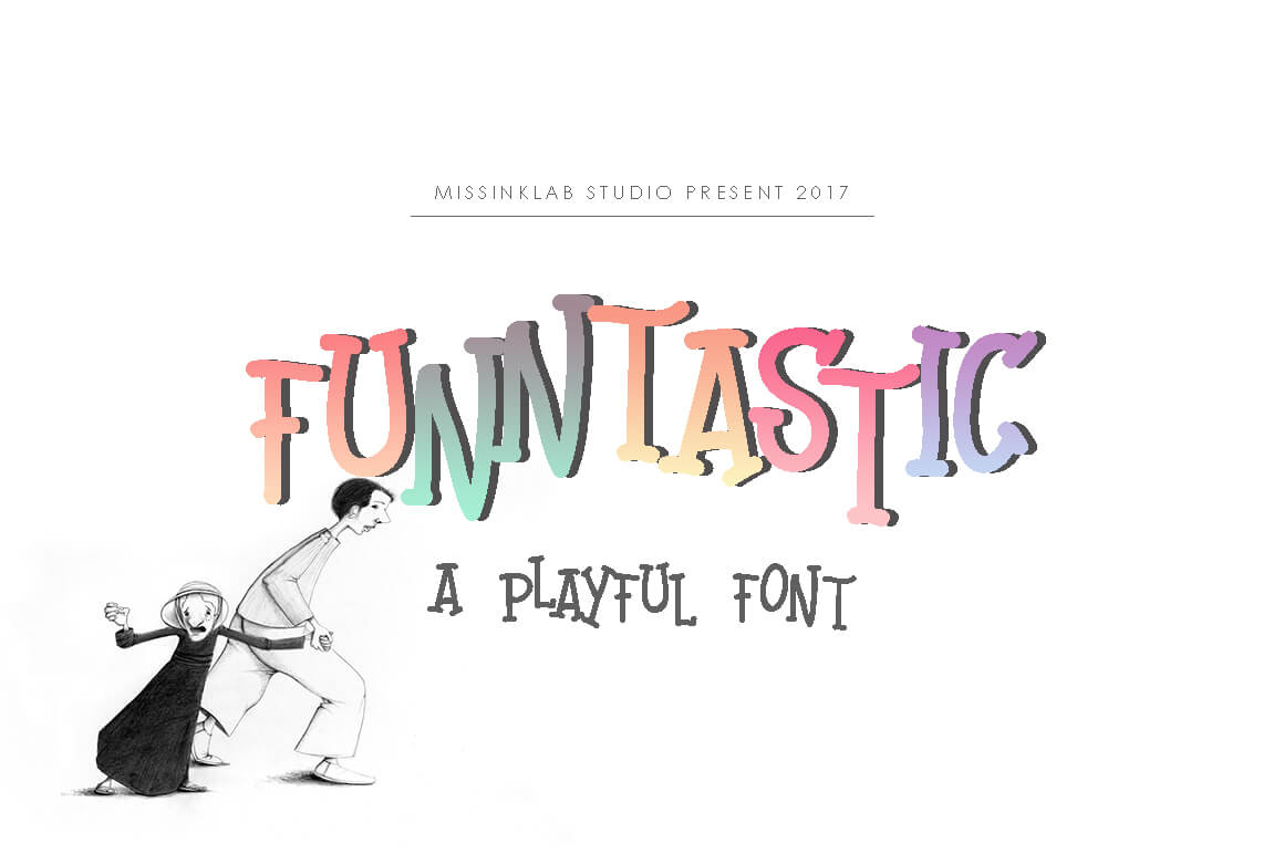 funntastic stunning playful display font pinterest image.