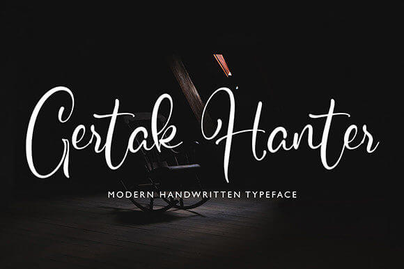 gertak hanter exquisite handwritten script font pinterest image.