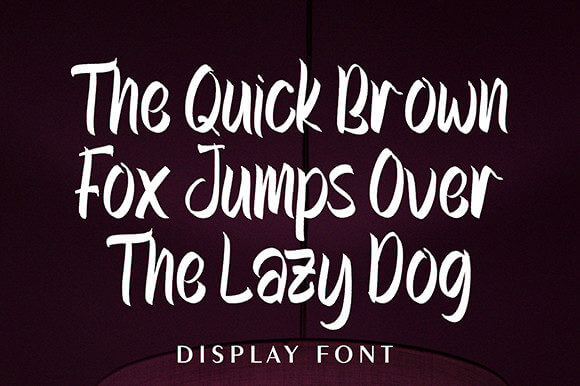 ghotic ink casual and brushed display font for personal use.