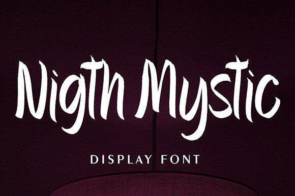 ghotic ink beautiful casual and brushed display font.