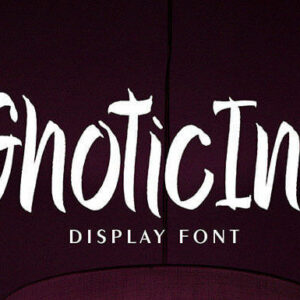 ghotic ink casual and brushed display font cover image.