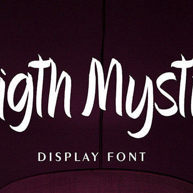 ghotic ink casual and brushed display font preview image.