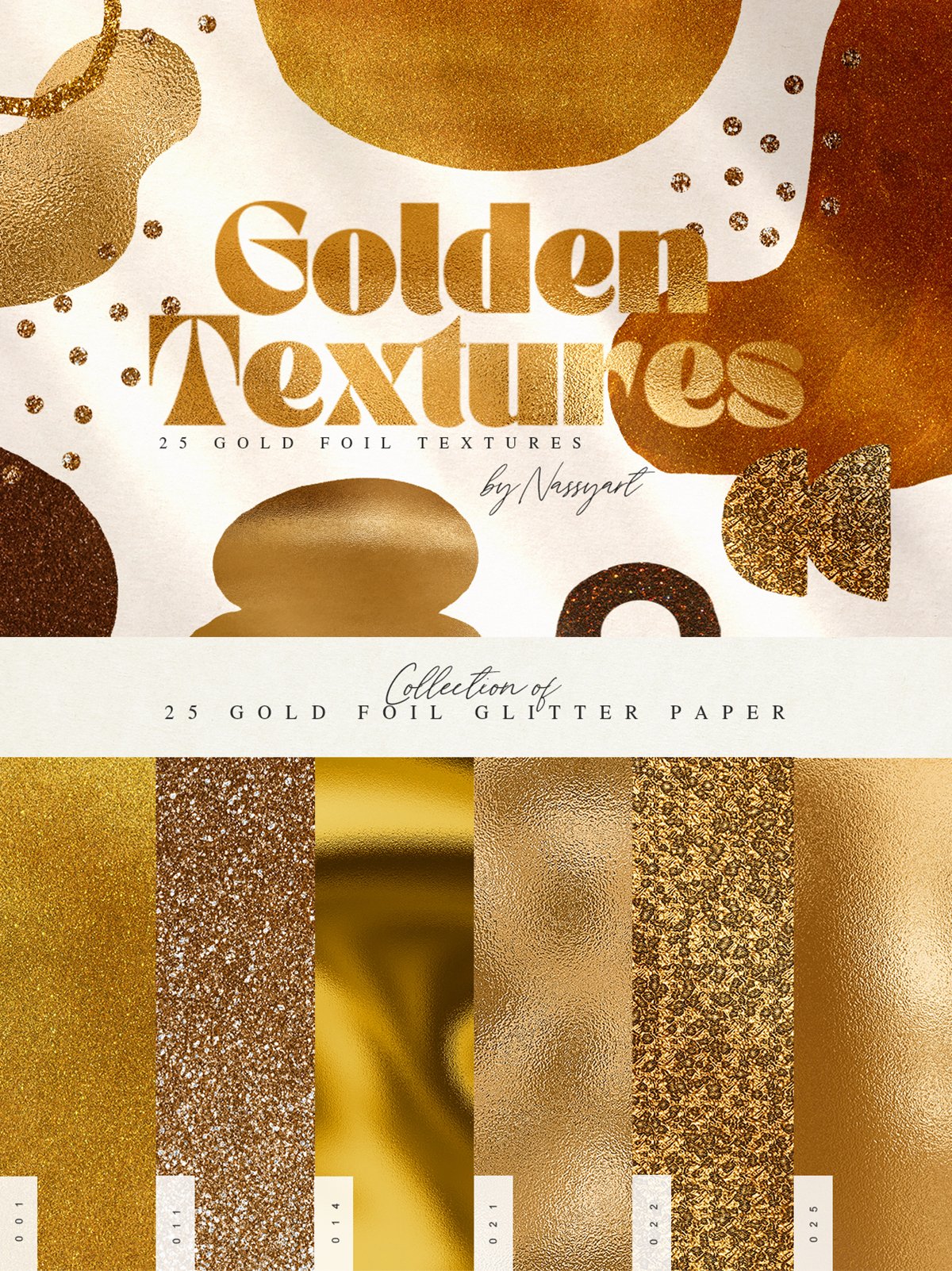 gold foil glitter paper
