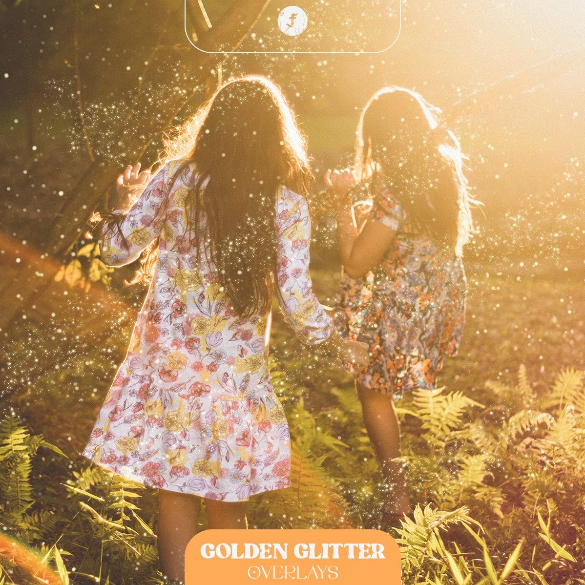 golden glitter overlays cover image.