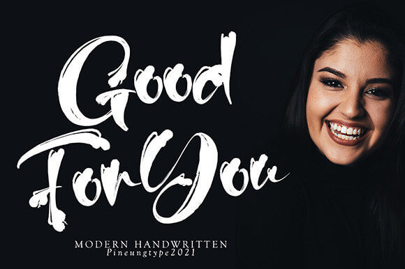 good for you chic trendy handwritten font.
