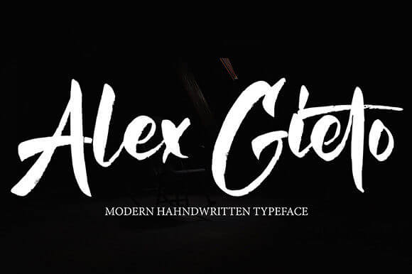 gottera cool brushed and trendy handwritten font.