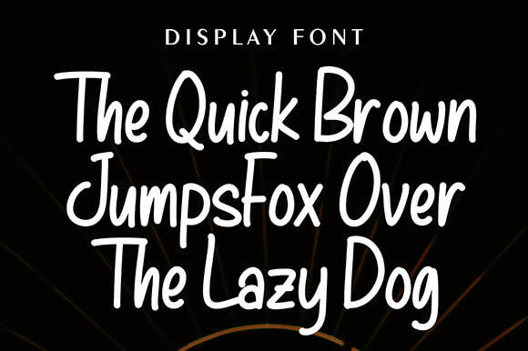 hangtuah stylish casual and clean handwritten font.