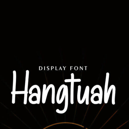 hangtuah casual and clean handwritten font cover image.