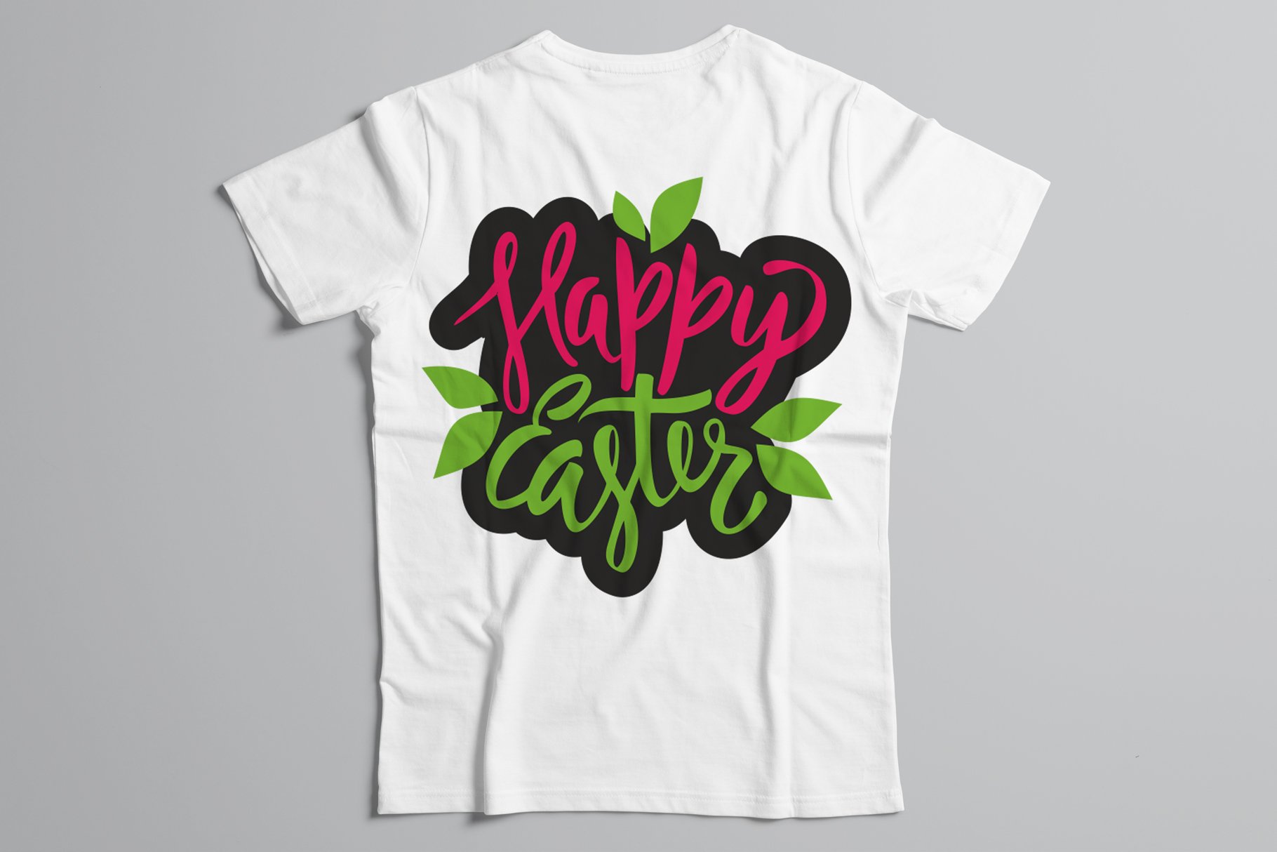 happy easter vector lettering t-shirt.