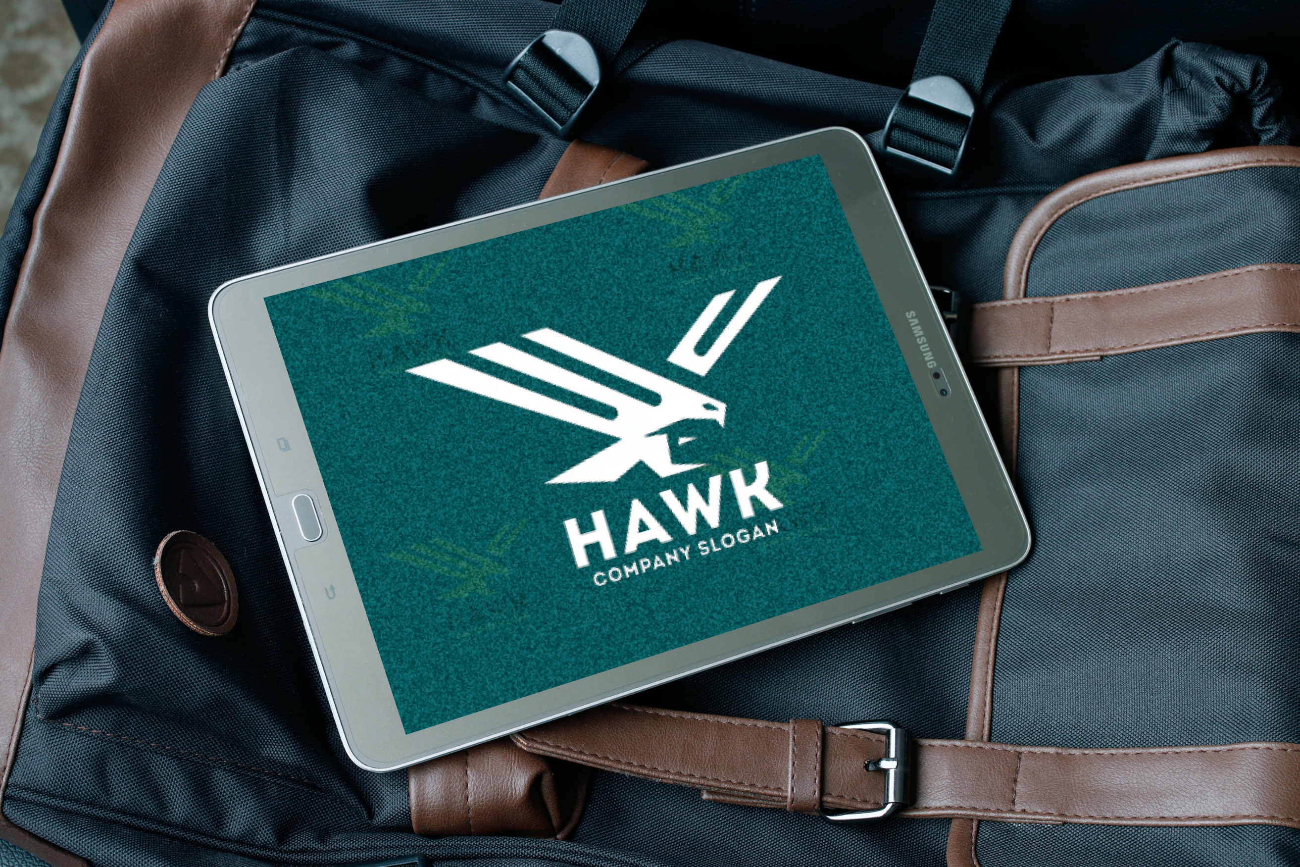 Wing hawk concept design on tablet.