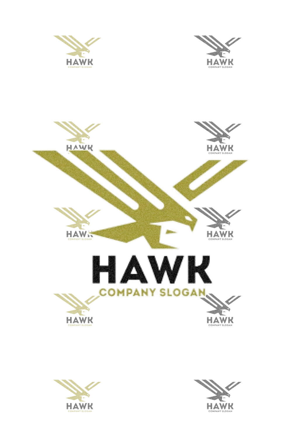 Many Logos hawk logo.