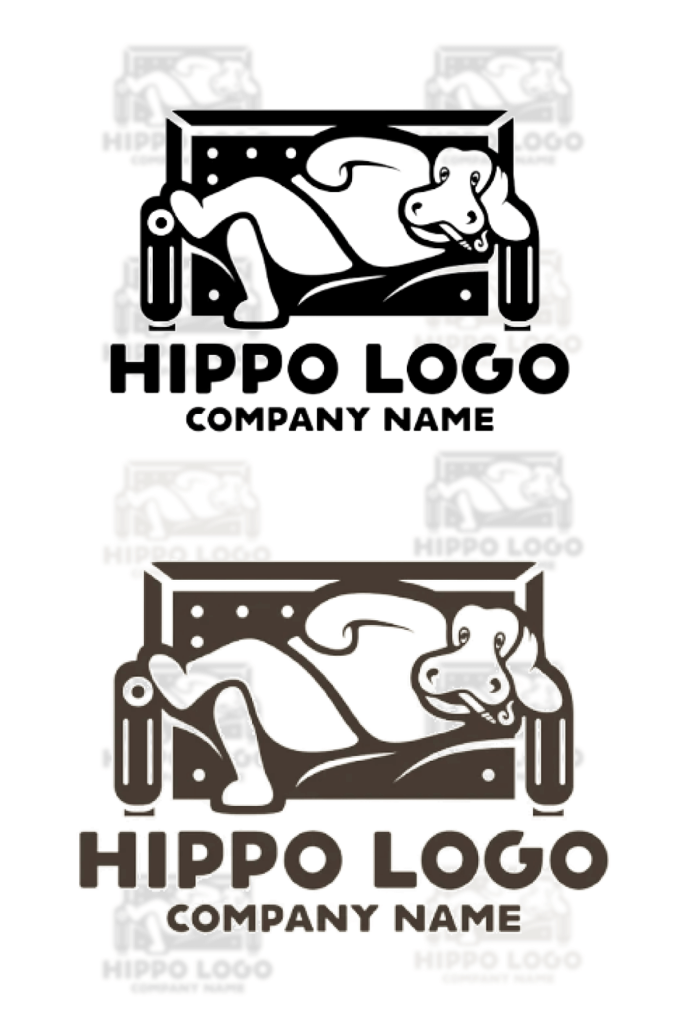 Hippo purpule circle logo.