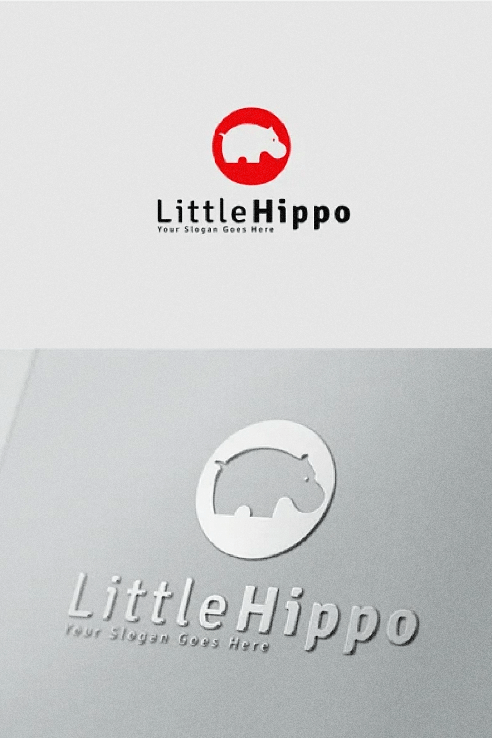 Little Hippo white and grey.