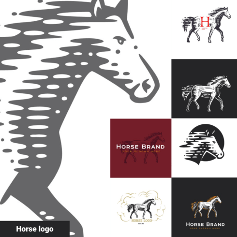 Modern horse logo.