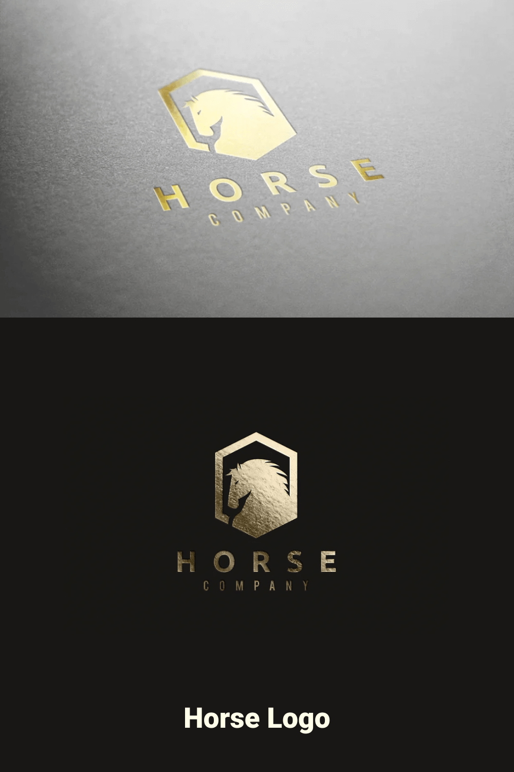 Modern horse logo.