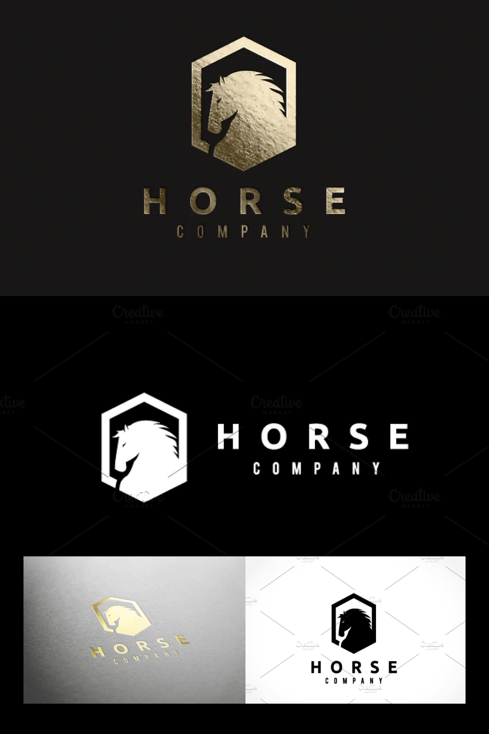 Horse circle logo.