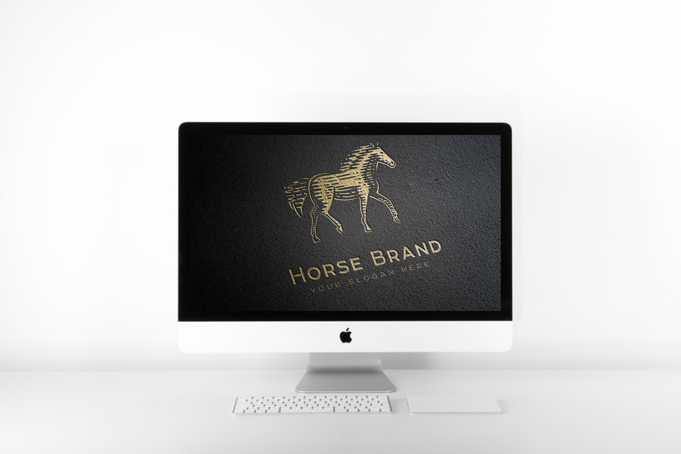 Horse concept design on personal computer.