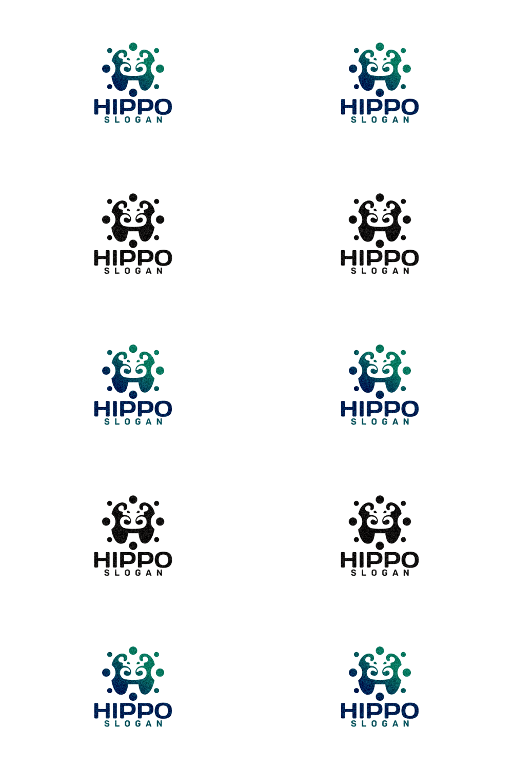 Hippo purpule circle logo.