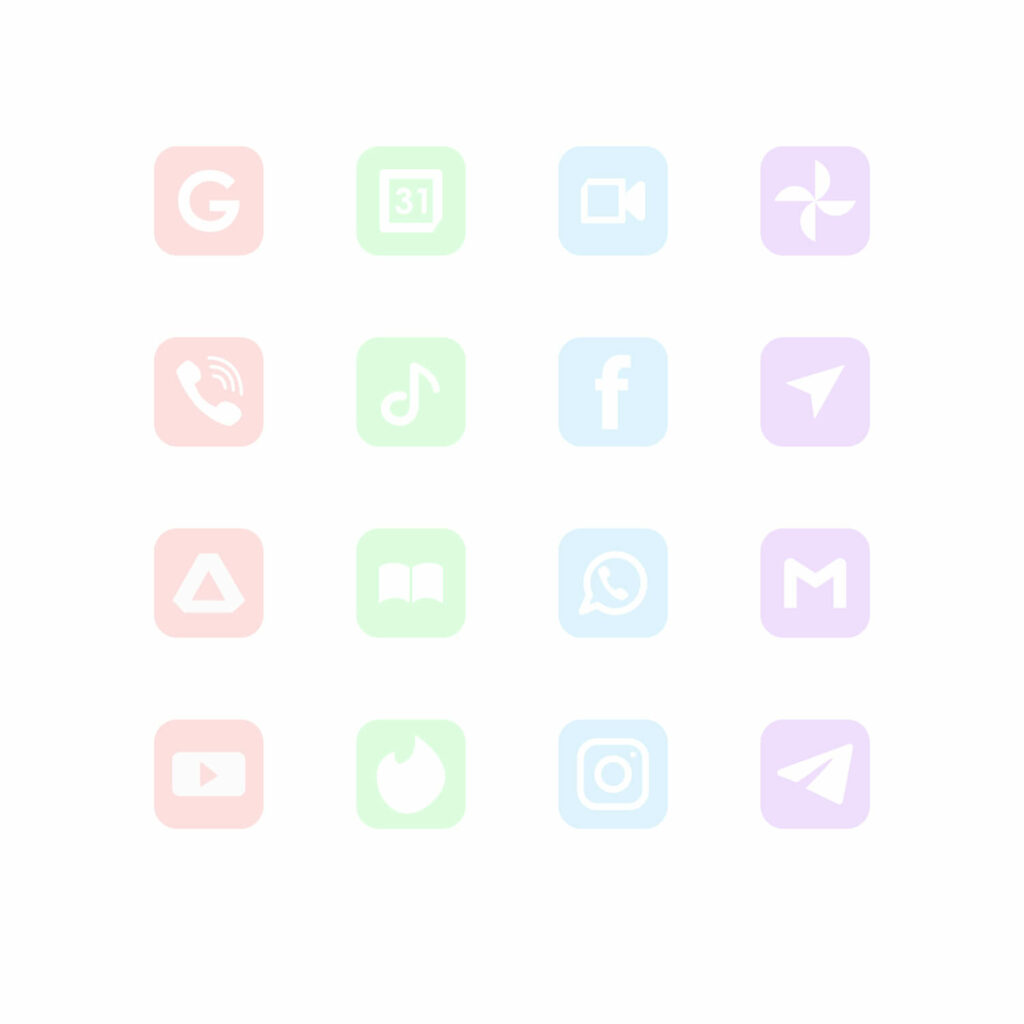 Free Pastel App Icons – MasterBundles
