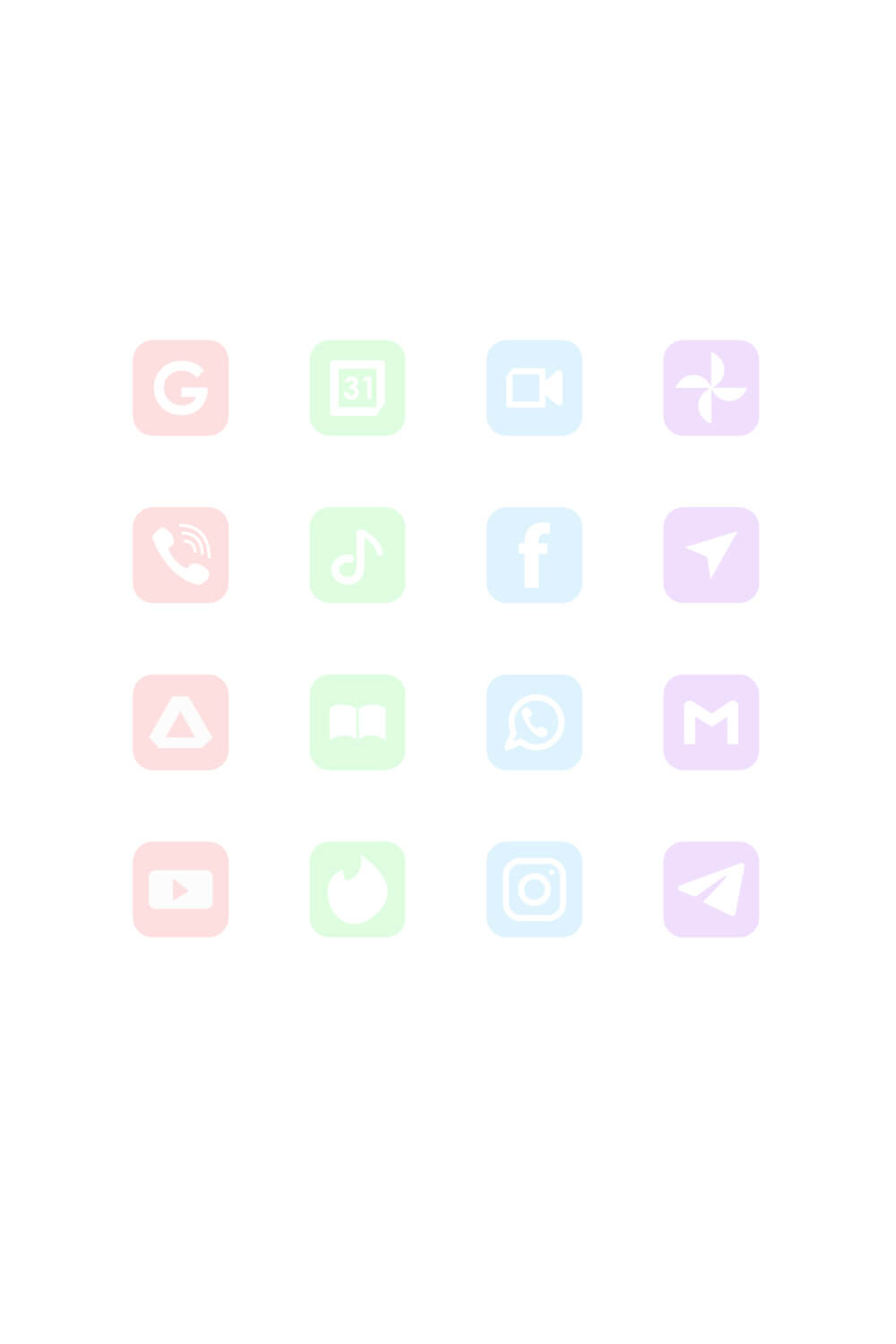 pastel app icons pinterest