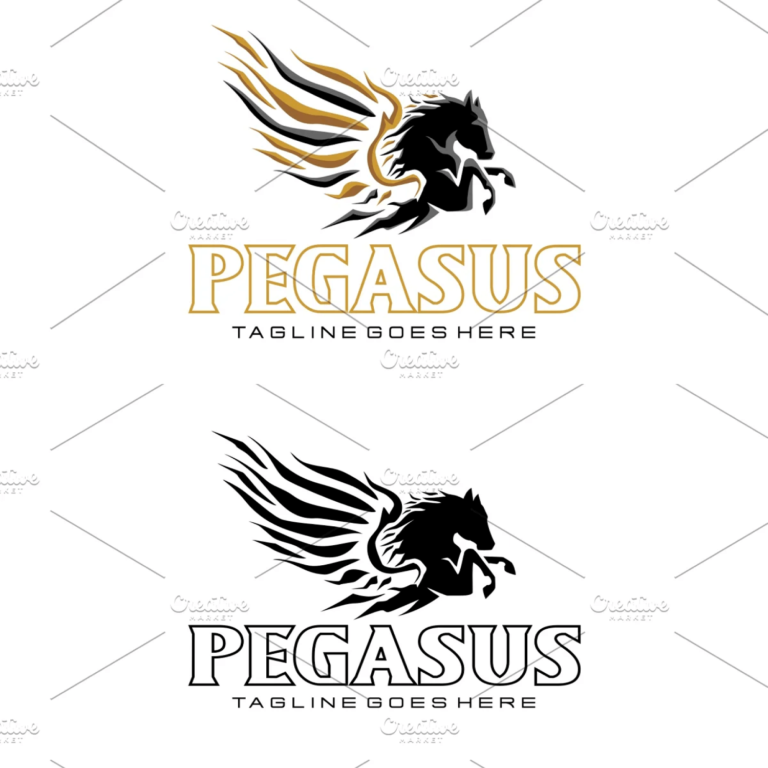 Pegasus Flames Logo Template – Masterbundles