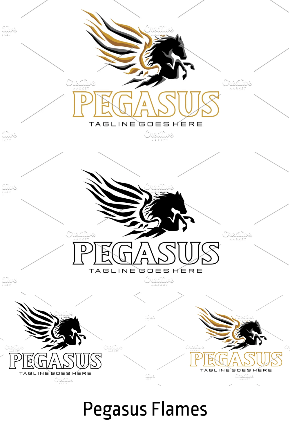 Pegasus corp logo headline.
