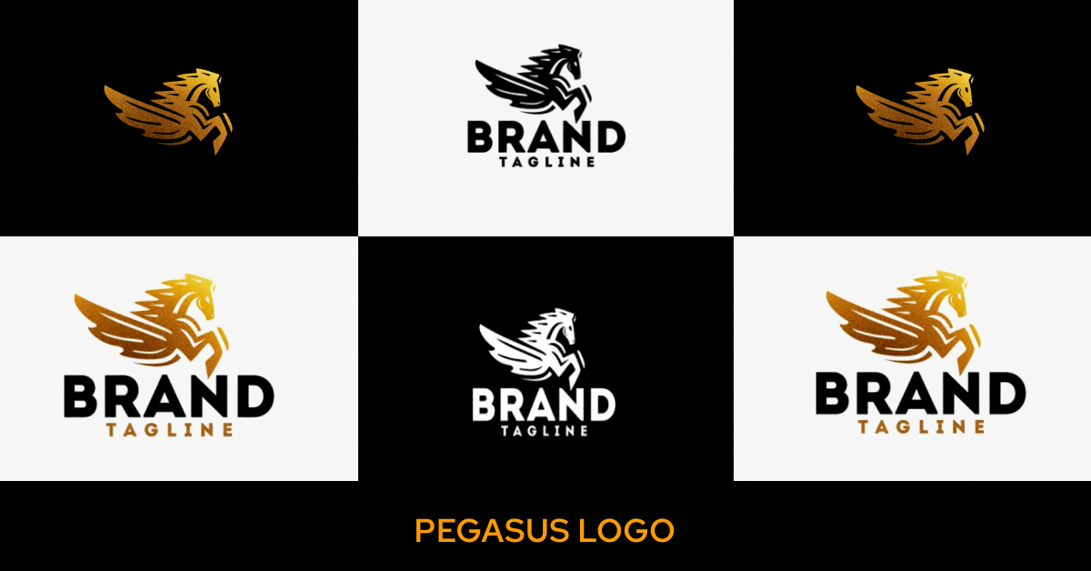 Pegasus Logo Stock Illustration - Download Image Now - Pegasus, Horse, Logo  - iStock