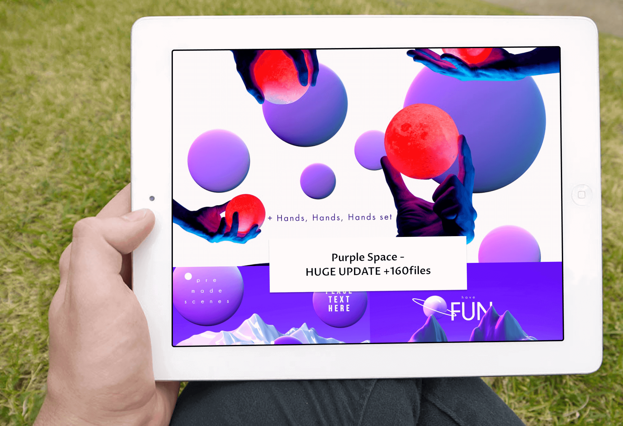Purple Space Huge Update on Tablet.