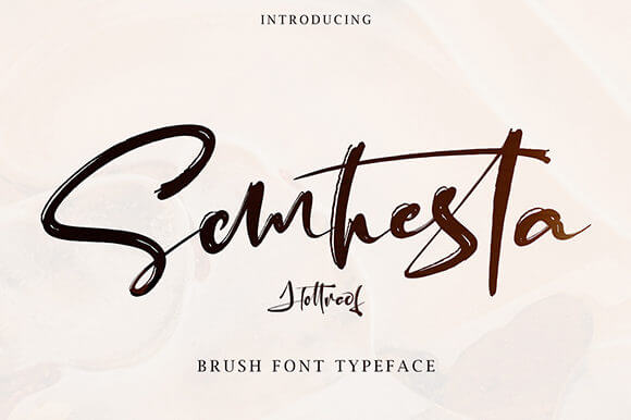 Hottroof semhesta stylish light handwritten font.